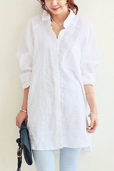 Camicia di Lino Taglio Ampio