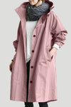 GIACCA A VENTO OVERSIZED PER LA PIOGGIA RESISTENTE ALL'ACQUA CON CAPPUCCIO